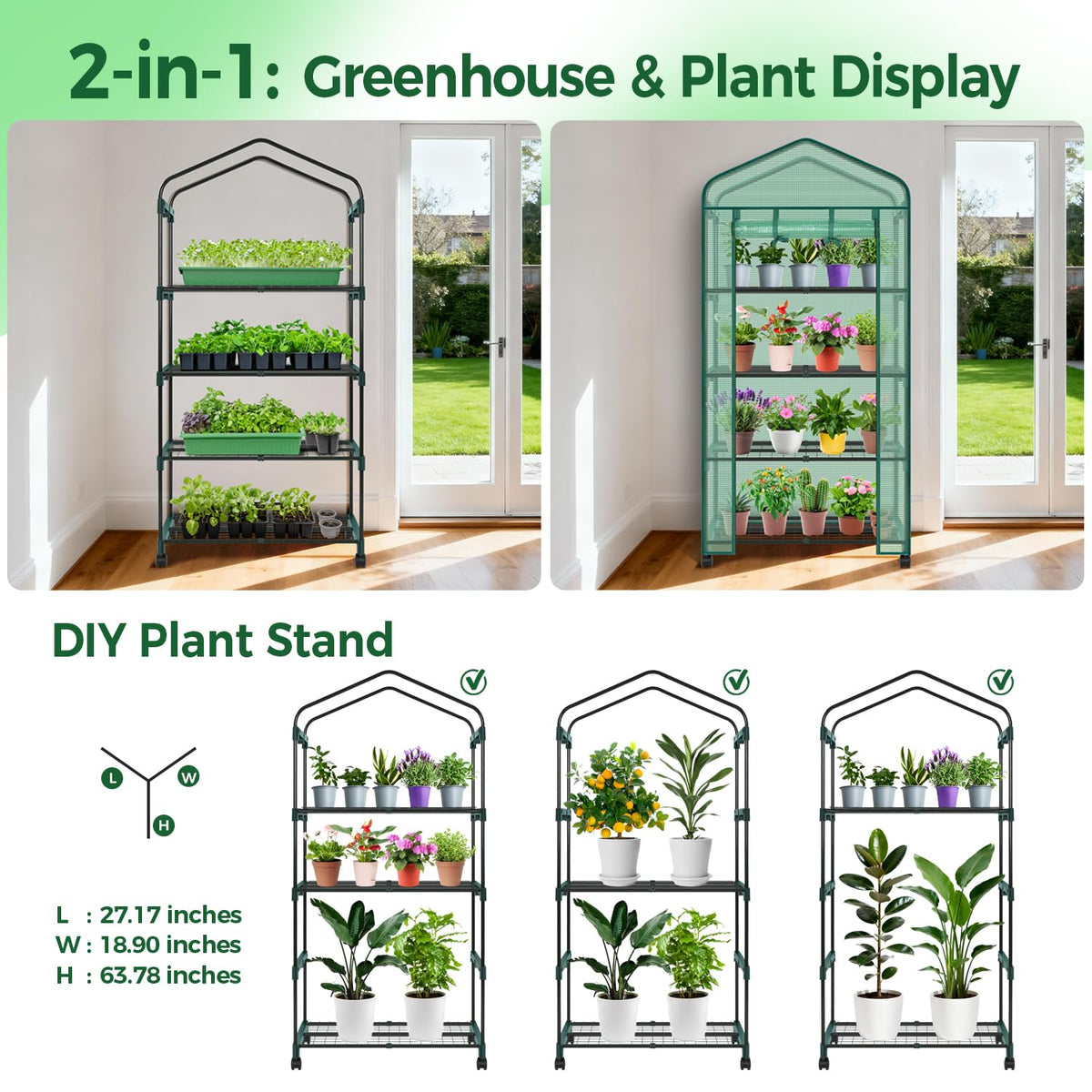 Ohuhu seedling-microclimate greenhouse maintains warm conditions for healthy starts.
