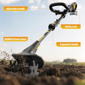 Ohyes 4x12 tooth steel blades close-up show efficient soil penetration.