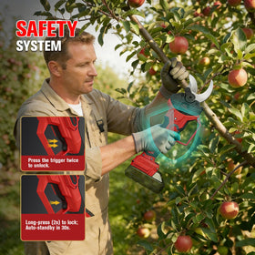 ohyes pruning shears compatible with Milwaukee 18V batteries for flexible power