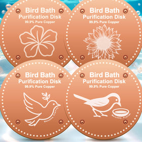 OICEME purification disk in pure copper for cleaner birdbath water