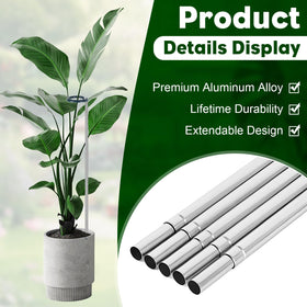 Oiissuz aluminum plant stake assembly enables quick, reliable setup.