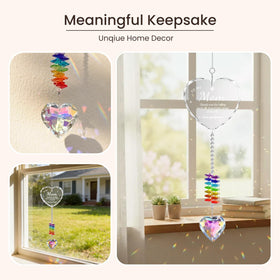 Oikomai stainless steel hook and chain enable easy, secure hanging.