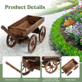 OIPRTGFJ garden cart with charcoal finish for easy mobility