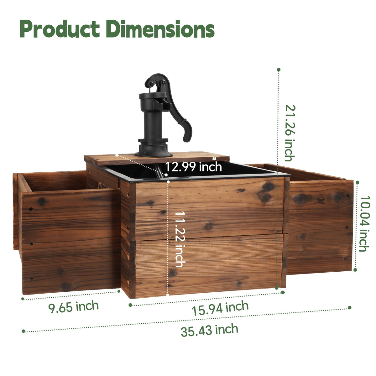 OIPRTGFJ patio setup fountain ideal for garden or balcony