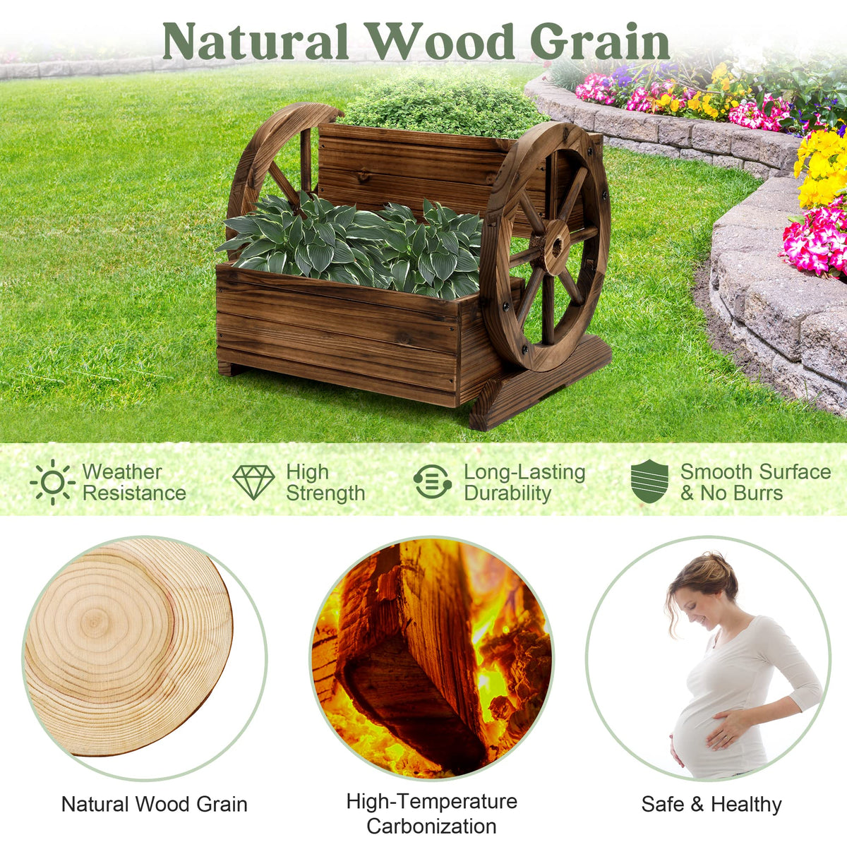OIPRTGFJ burned-treated cedar finish for outdoor durability