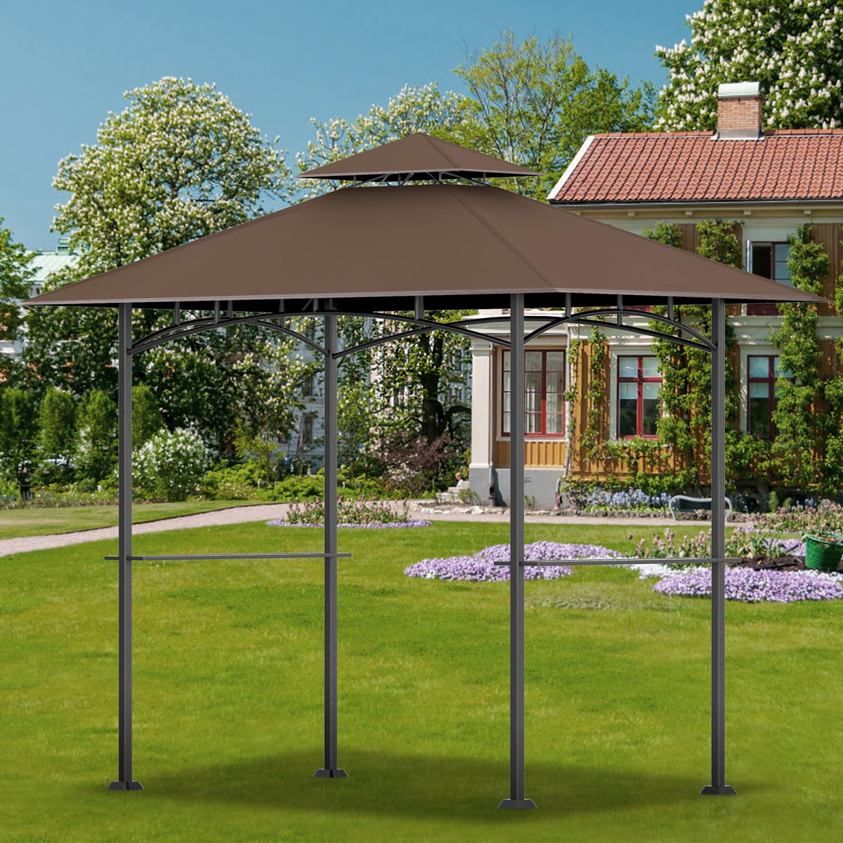 OIPUNSHLE brown canopy cover designed for L-GG001PST-F model stability.