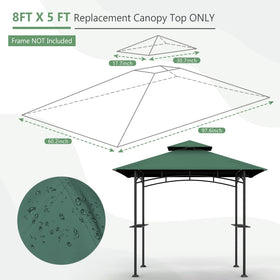 OIPUNSHLE double-tier canopy design improves ventilation and cooler shade