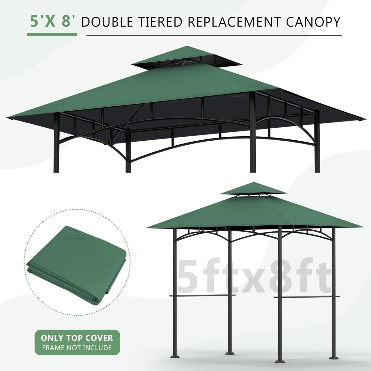 OIPUNSHLE easy-install canopy—quick cover replacement