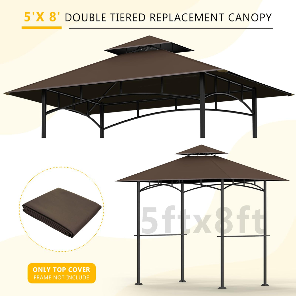 OIPUNSHLE easy-installation canopy replacement for quick outdoor setup.