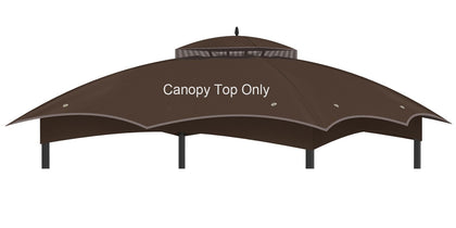 OIPUNSHLE gazebo canopy top 10x12, front view, weatherproof protection for outdoor spaces