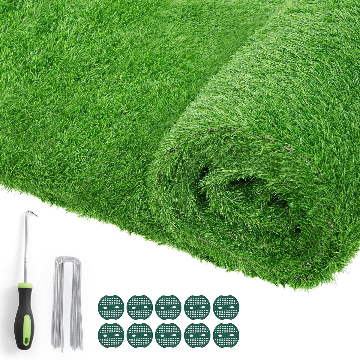 Oiyeefo artificial turf outdoor 3x5ft on patio, a durable, weatherproof lawn option.