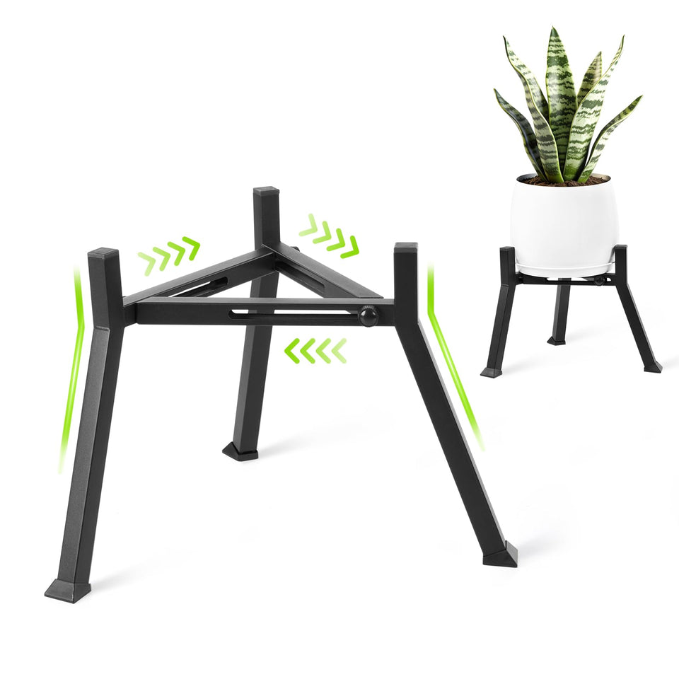 Oiyeefo metal plant stand for indoor or outdoor use, stable display for pots.