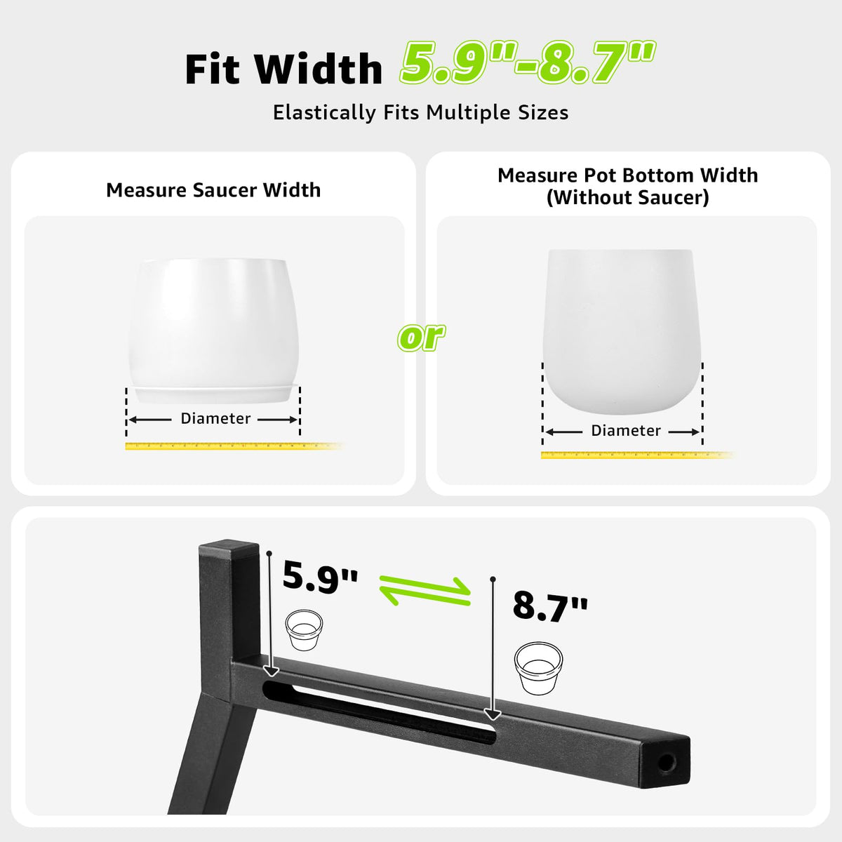 Oiyeefo non slip feet protect floors while stabilizing your display.