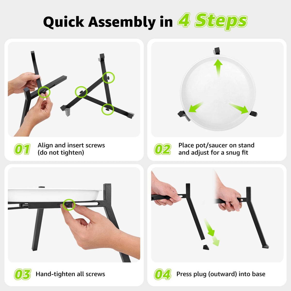 Oiyeefo tool-free assembly lets you set it up in minutes.