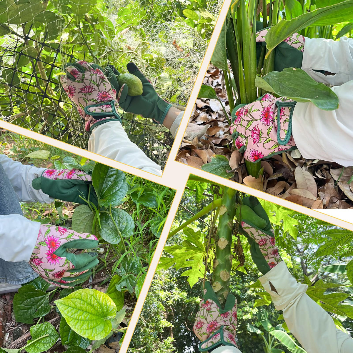 OIZEN Gardening Gloves machine-washable for easy cleanup after gardening