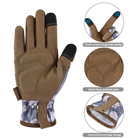 OIZEN gloves with PVC palm pads for extra grip and puncture protection