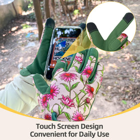 OIZEN Gardening Gloves reinforced fingers and thumb for extra protection