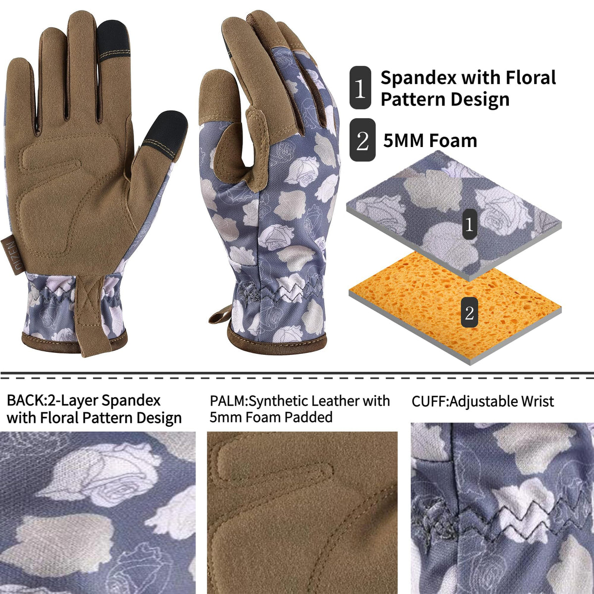 OIZEN size small gloves for a secure, precise grip