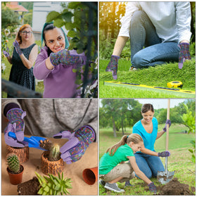 OIZEN machine-washable gardening gloves for easy cleanup.