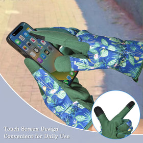 OIZEN puncture-resistant palm with foam padding improves grip during pruning and tool use.