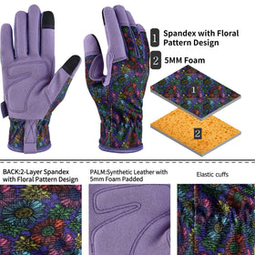 OIZEN glove thumb and index touchscreen-compatible for on-the-go tasks.