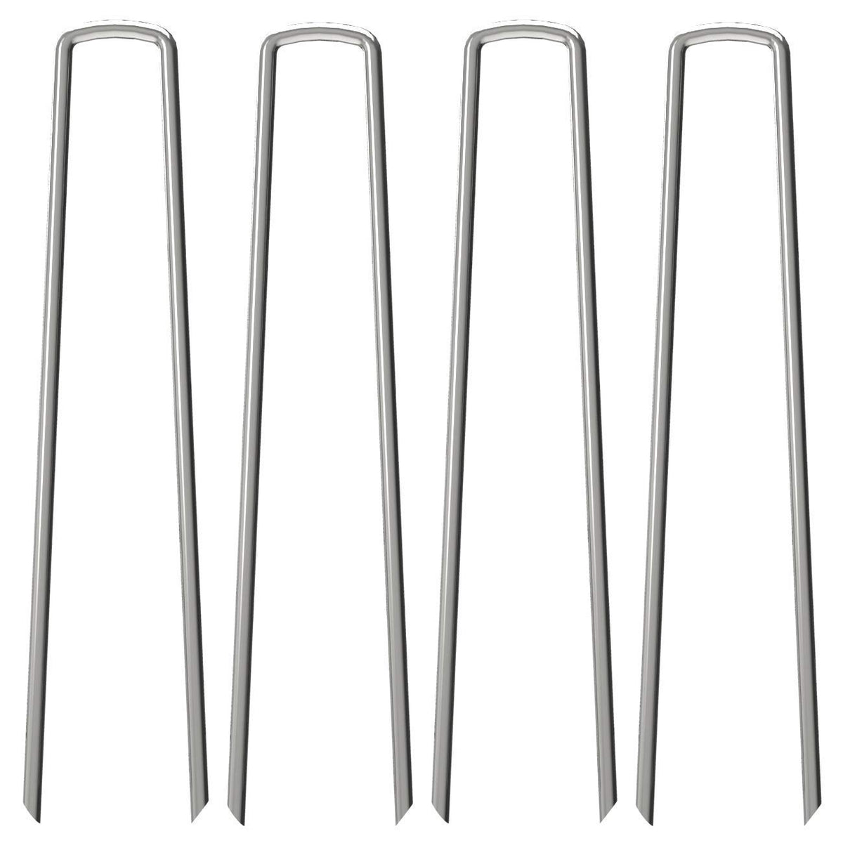 OK5STAR 12-inch garden stakes pins anchoring weed barrier fabric securely.