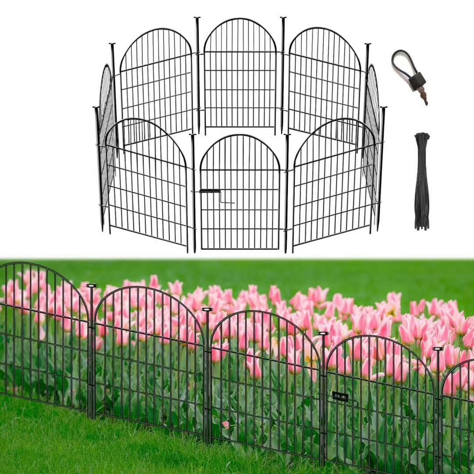 Okaygardn garden fence border panel assembly for quick setup
