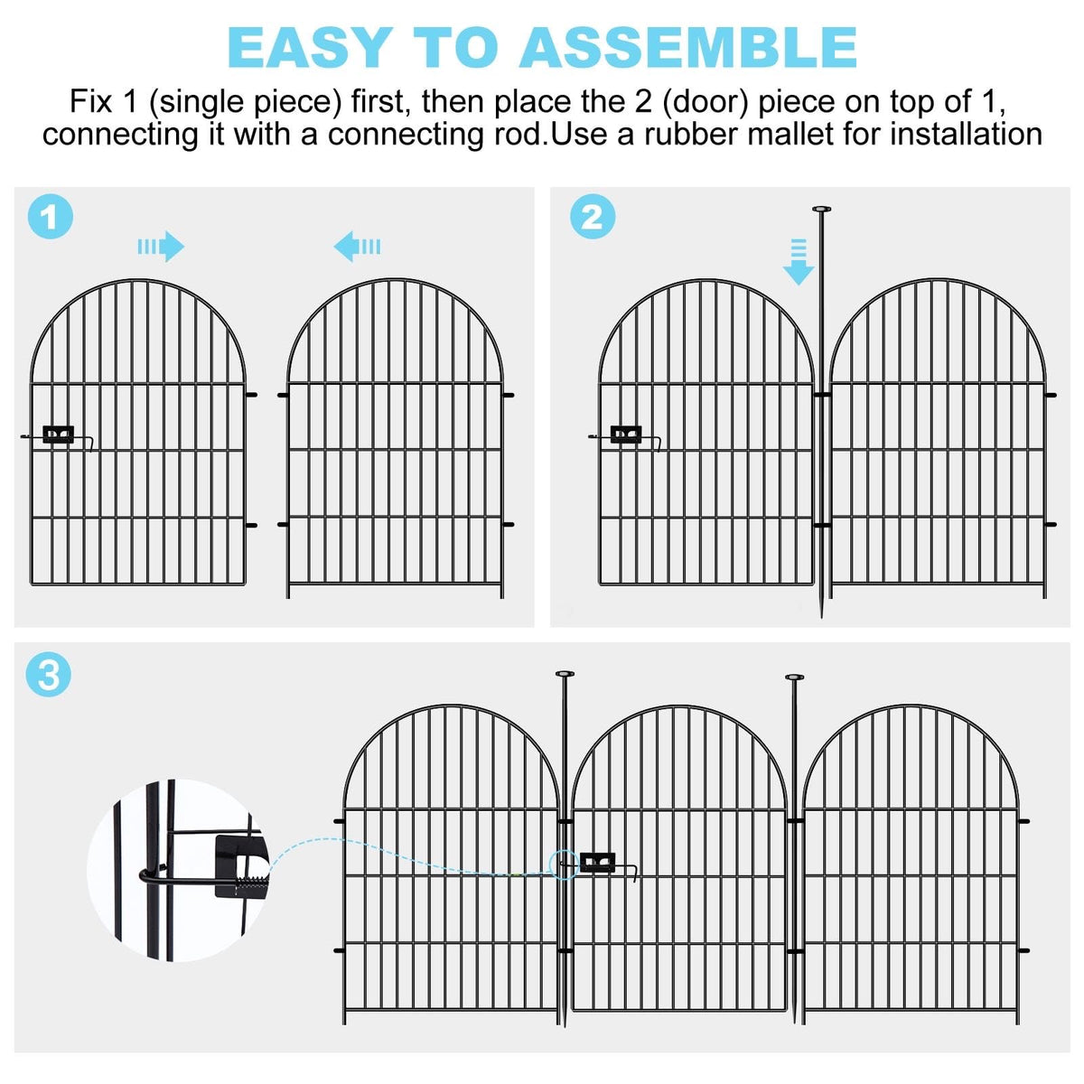 Okaygardn gate mechanism in action for easy access