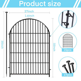Okaygardn tall fence panel offers durable, weather-resistant borders for beds.