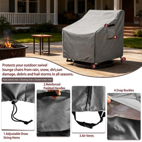 okcool drawstring hems and leg straps keep the cover secure on windy days