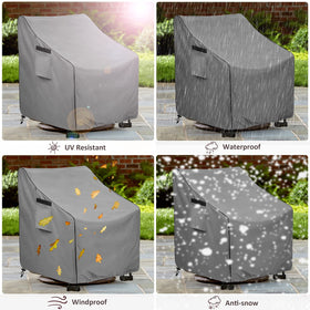Okcool covers chairs up to 27.5W x 32.5D x 39H