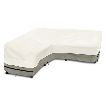 okcool outdoor sectional cover on 85inch sofa protection from sun and rain