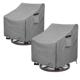 Okcool outdoor swivel chair cover 2-pack protecting patio chairs from rain and dust