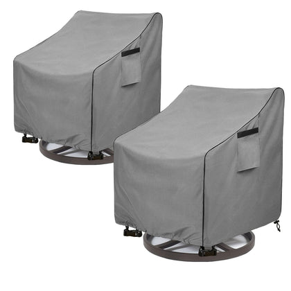 Okcool outdoor swivel chair cover 2-pack protecting patio chairs from rain and dust