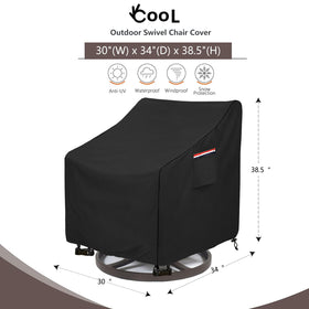 Okcool chair cover with waterproof fabric keeps chairs dry in rain.