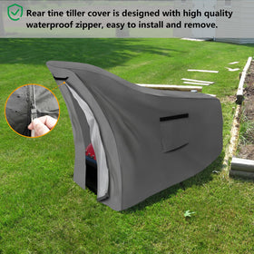 Okcool rototiller cover air vents design reduces condensation and helps drying.