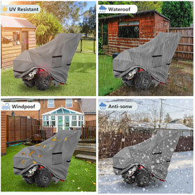 Okcool rototiller cover includes a storage bag for organized seasonal storage.