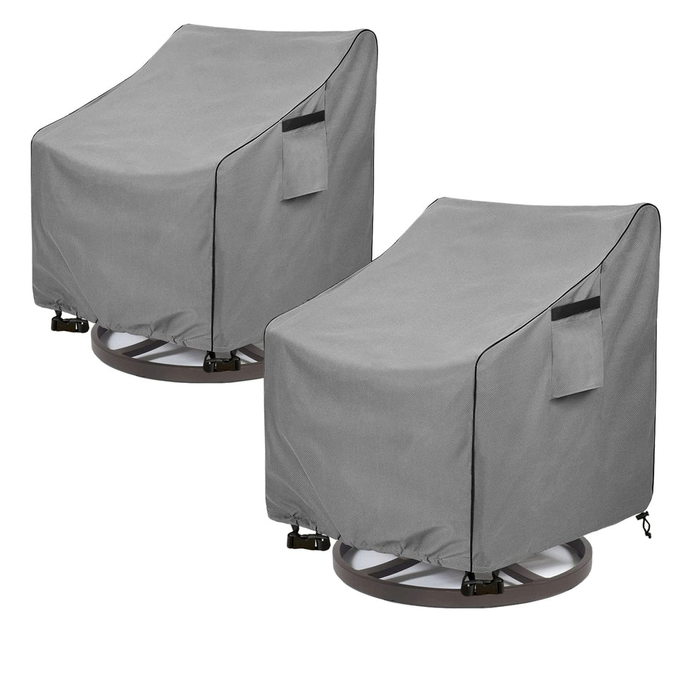 Okcool swivel chair cover on chair protects from rain and dust with a snug fit