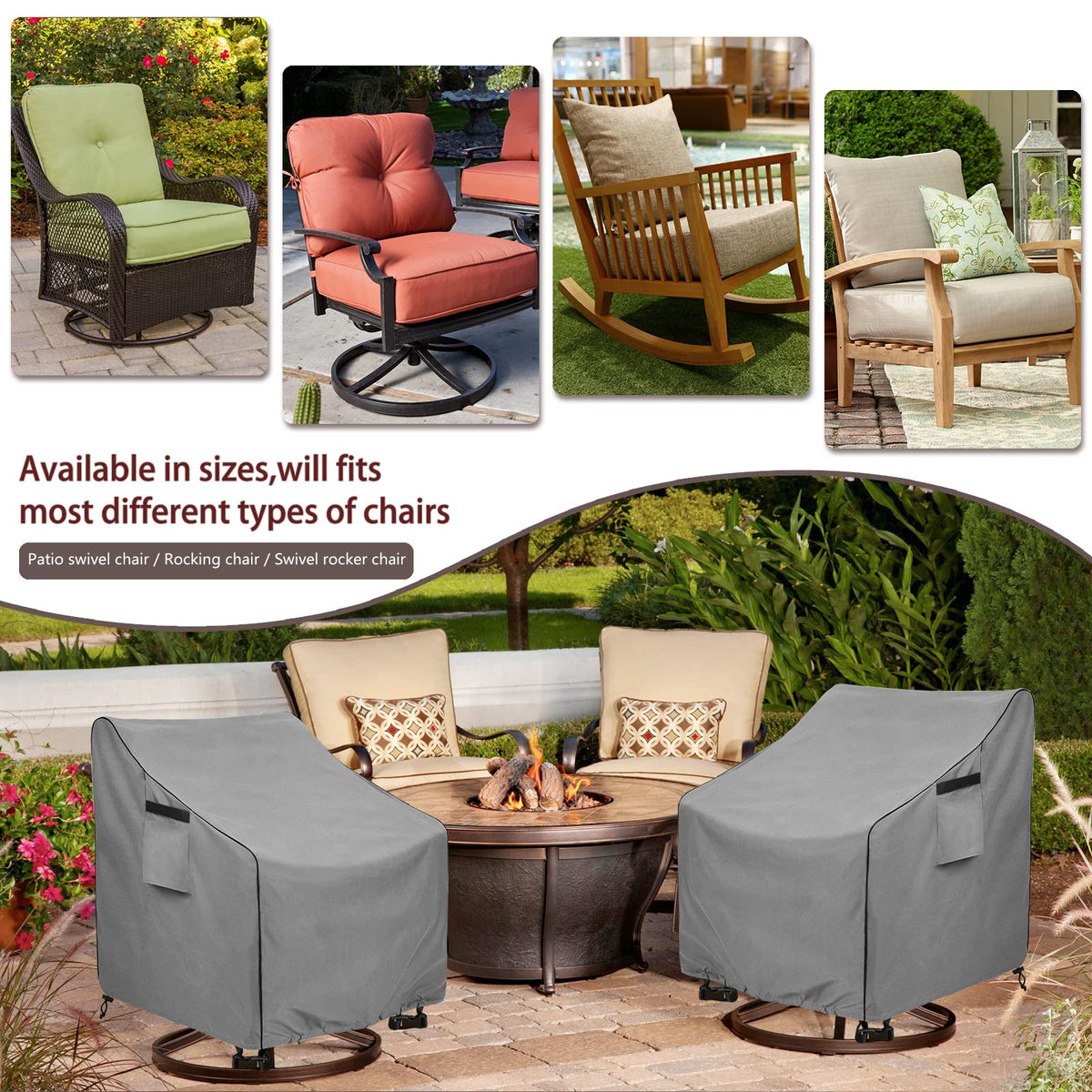 Okcool wind straps and vents reduce lofting while maintaining chair dryness