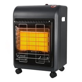 OKF propane heater front view showcases compact, durable design for flexible indoor and outdoor placement.