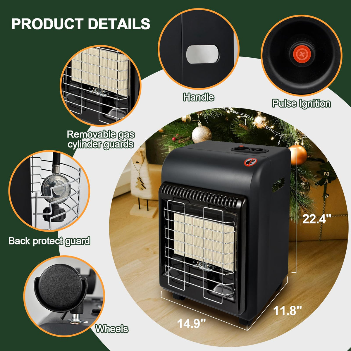 OKF propane heater outdoor patio use illustrates warm evenings and social gatherings outdoors.
