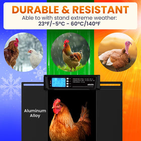 OKKÖBI extra-wide 11.3-inch opening supports larger birds.