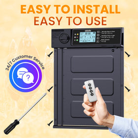 OKKÖBI door PRO all-weather build withstands cold and heat.