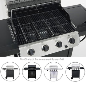 Oklagarden Charbroil grates deliver even heat across the surface