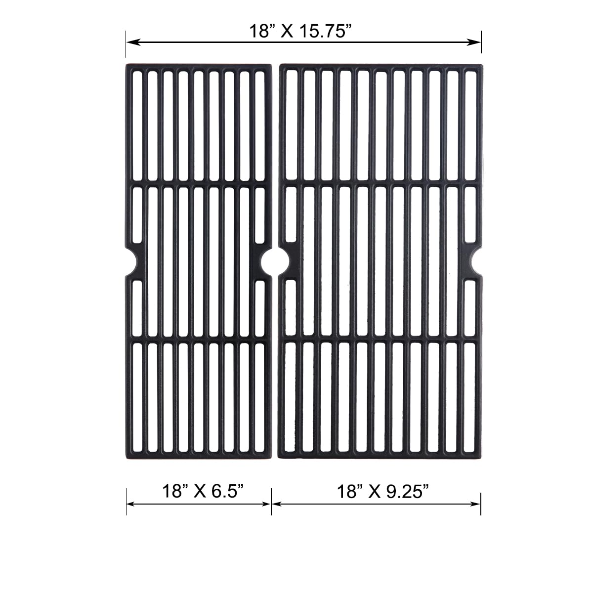Oklagarden grates installed on a Performance 2-Burner for even cooking