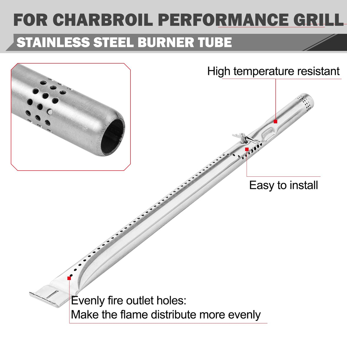 Oklagarden heat shield protects burner tubes from grease buildup