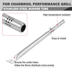 Oklagarden heat shield protects burner tubes from grease buildup