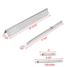 Oklagarden package shows four heat tents and four burner tubes for complete kit