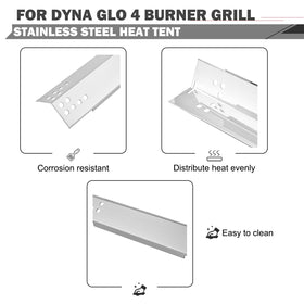 Oklagarden compatibility with DGX440SGP heat tent supports even cooking across burners