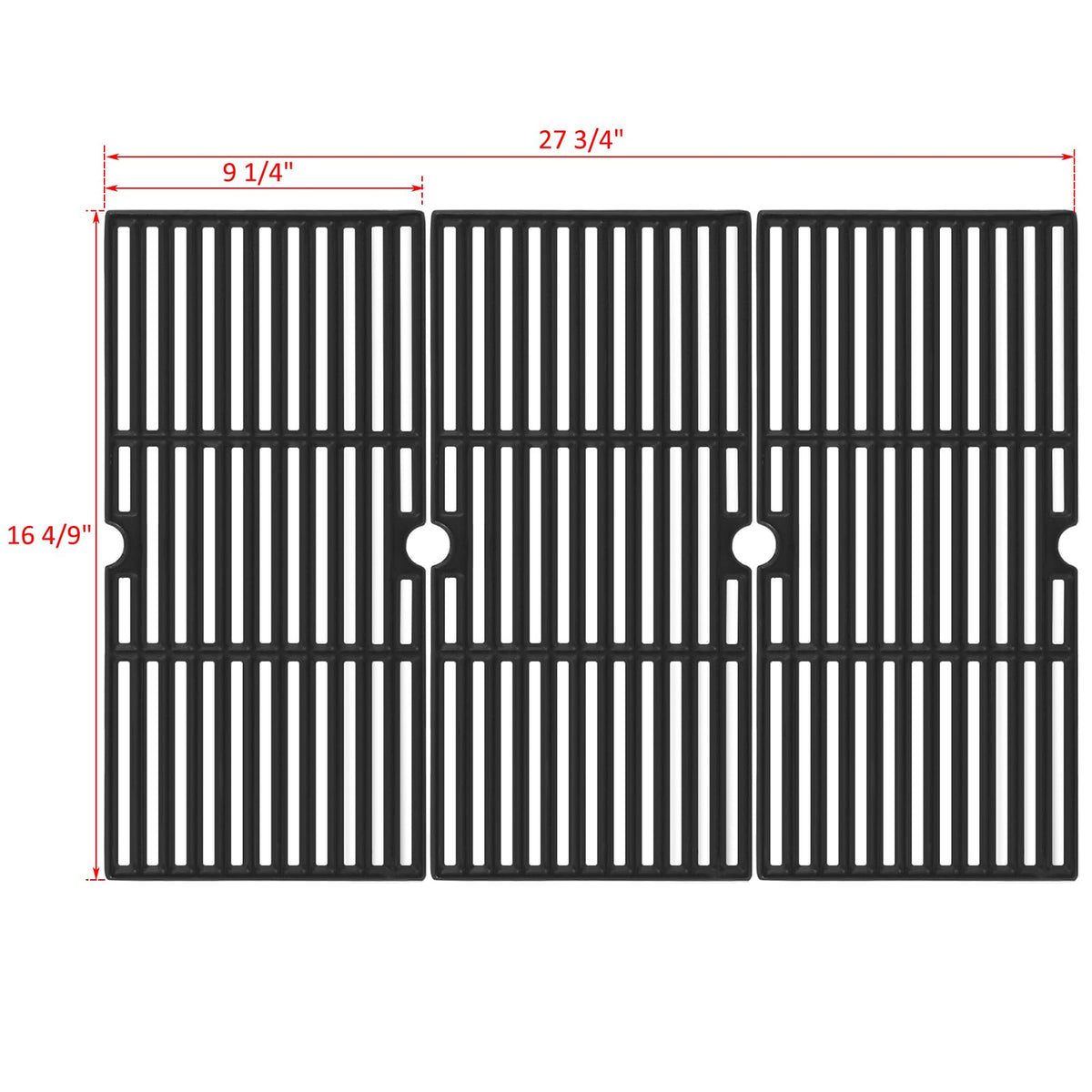 Oklagarden cast iron grill grates after seasoning for easier cleaning.